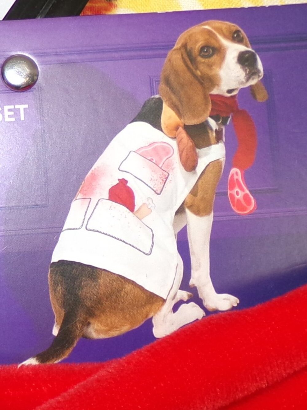 Bootique NWT 2 pc Butcher Dog Costume Sz L/XL